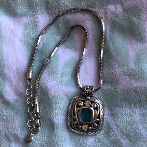 Brighton Azure Blue Crystal Stone Necklace